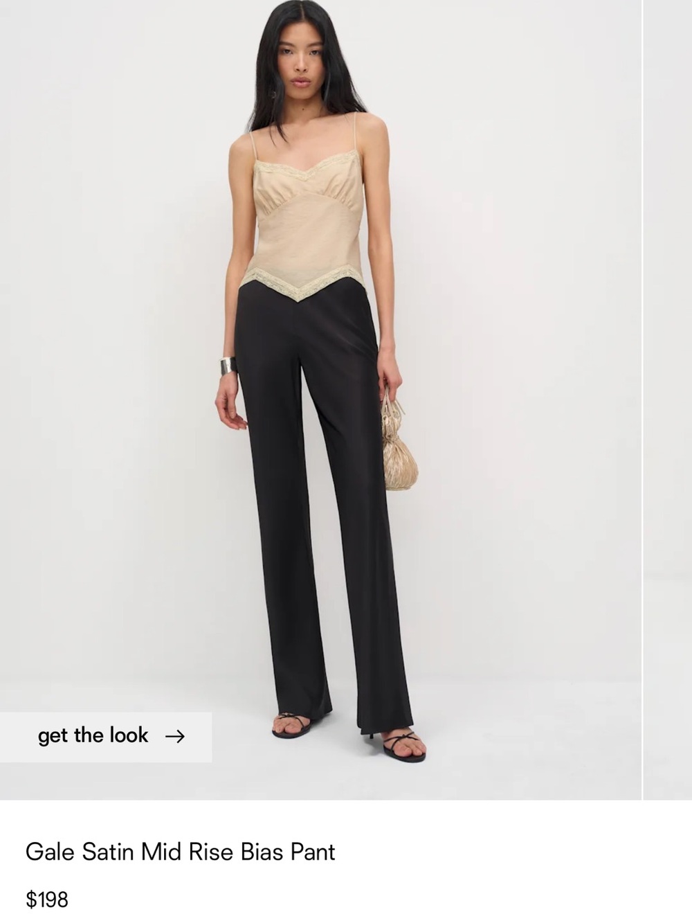 Reformation gale Satin pants